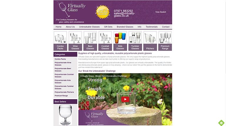 Virtually Glass Website