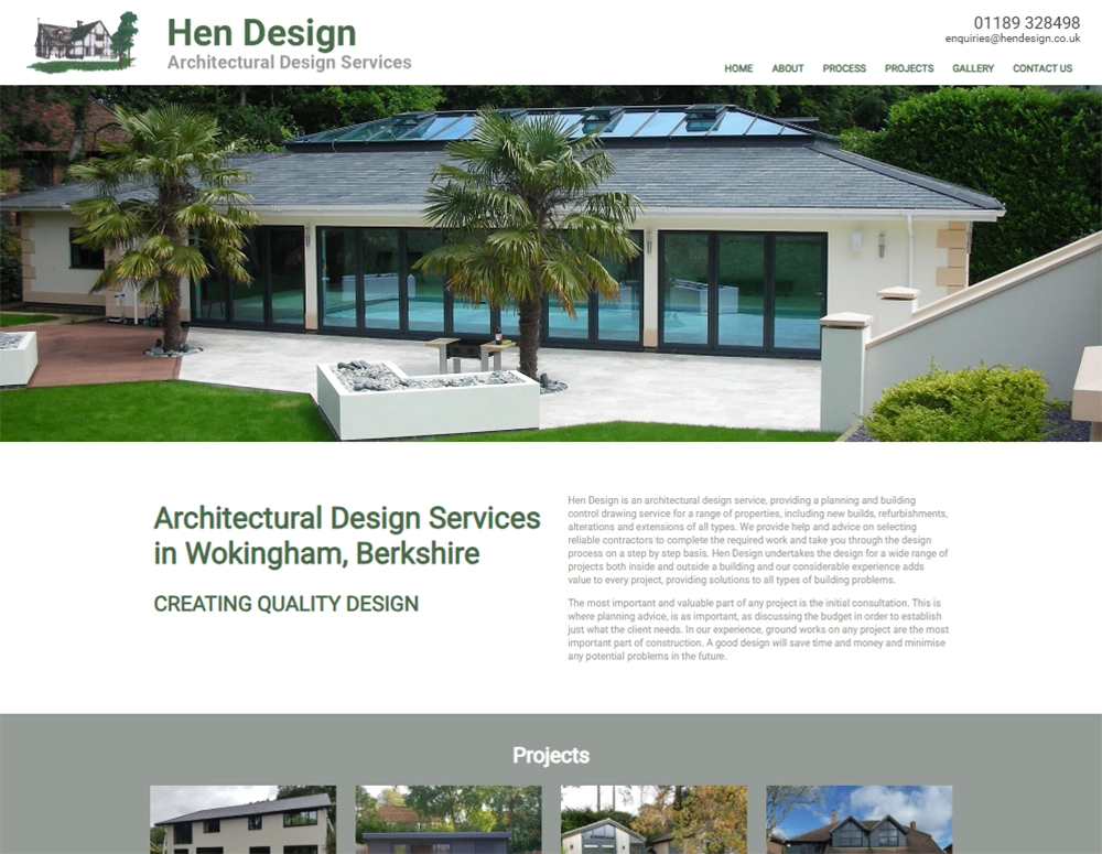 hen-design-website